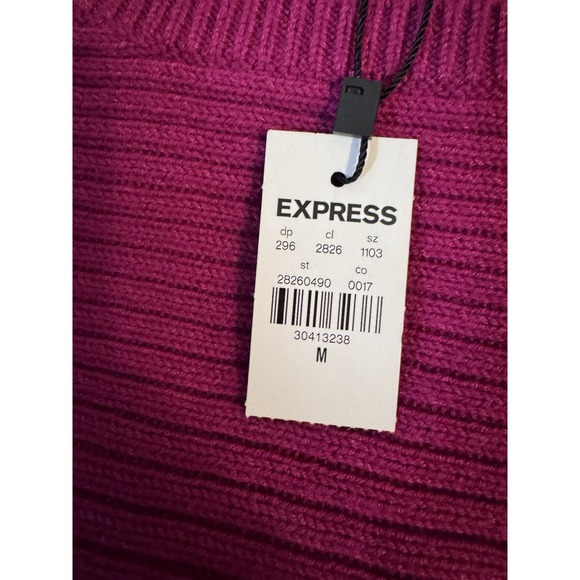 Express‎ Color Block Ribbed Sweater, Size Medium, NWT - Picture 4 of 6